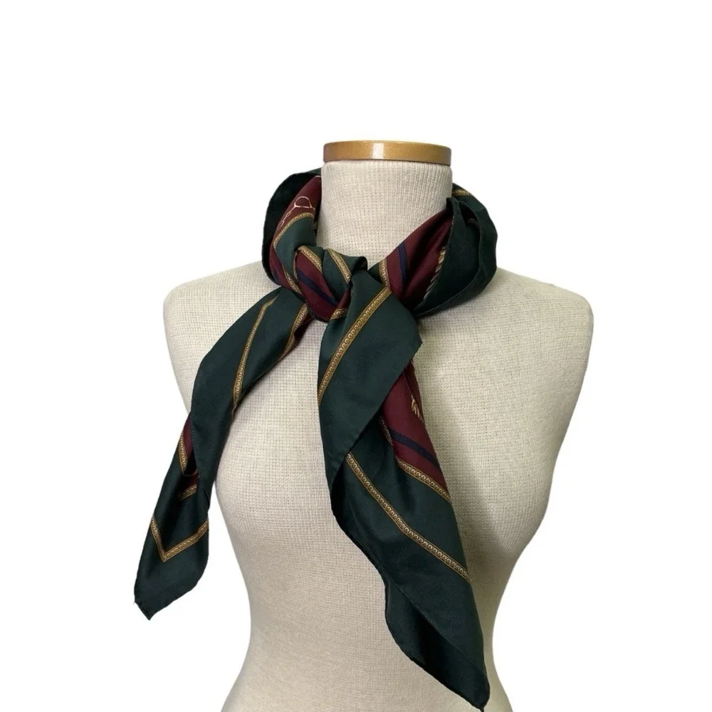 Vintage 80's Polo Ralph Lauren Uni Crest Pony Scarf 